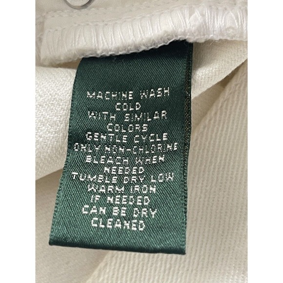 Lauren Ralph Lauren Classic Straight Stretch Jeans Womens Size 16 Beige 36x29 - Picture 9 of 13